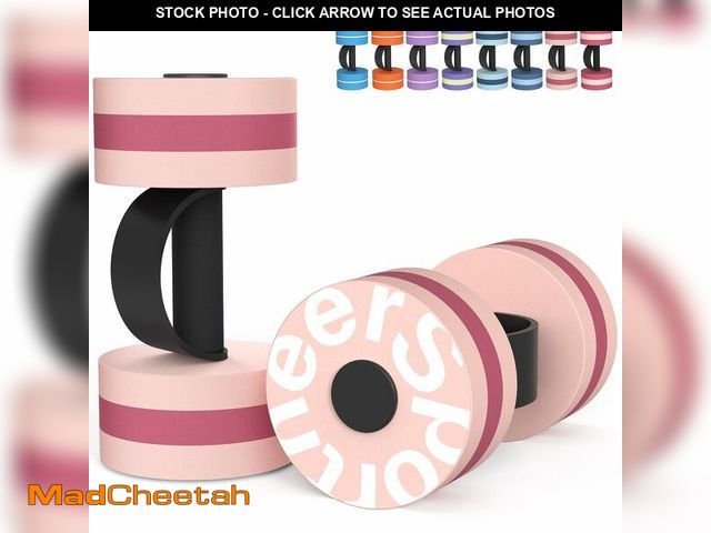 Lot 74-14215031 - Water Weights Aquatic Exercise Dumbbells: Sportneer Pool Weights Dumbbells With Easy Handle Strip Hi...