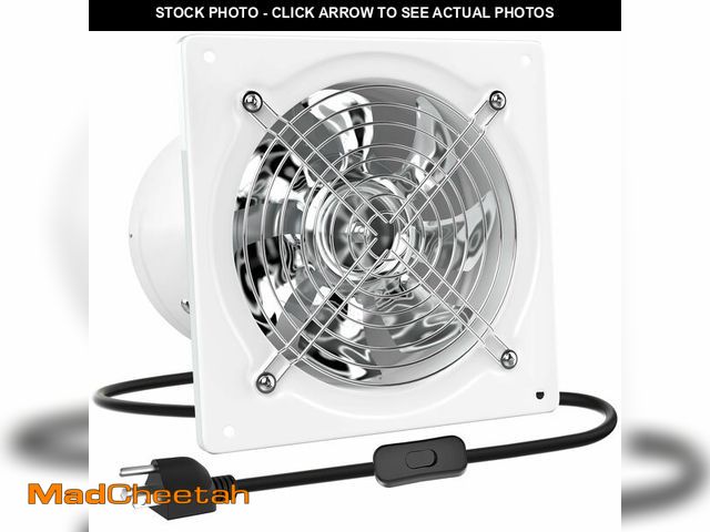 Lot 74-13715582 - HG Power 10 Inch Exhaust Fan, Kitchen Exhaust Fan With Switch 988 CFM Wall Mounted, Extractor Ventil...