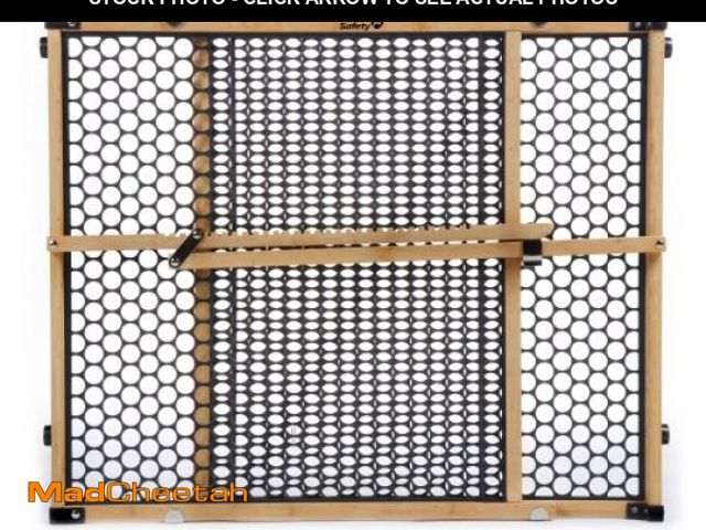 Lot 74-12367763 - Safety 1st Bamboo Baby Gate for Doorways, No Drill Gate with Door, Dog Gates, Fits 28"-42", 24" High...
