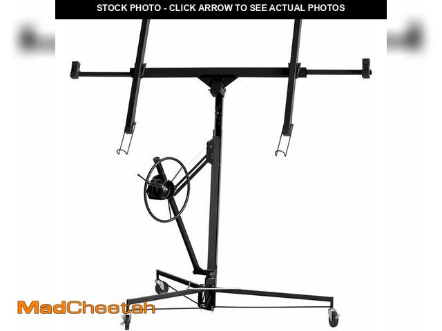 Lot 74-12571784 - Elevon 11FT Drywall Lift Panel Hoist Jack Lifter, 150LBS Heavy Duty Sheetrock Lift, Rolling Caster W...