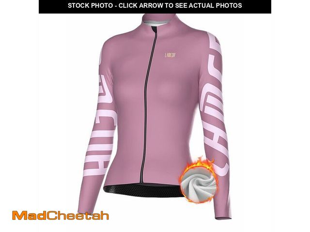 Lot 74-12713925 - LAMEDA Winter Women's Cycling Jersey Long Sleeve Thermal Fleece Bike Jersey Cold Weather Windproof B...