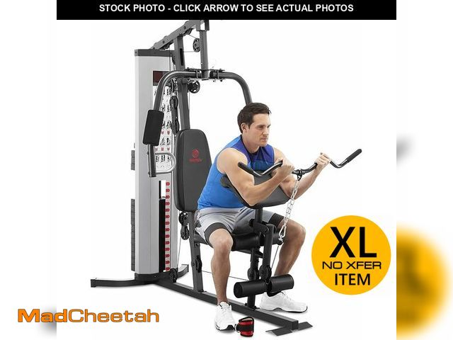 Lot 74-13791643 - (MISSING WEIGHTS,HARDWARE) Marcy Multifunctional Workout Station 100lbs to 200lbs Stack Home Gym for...