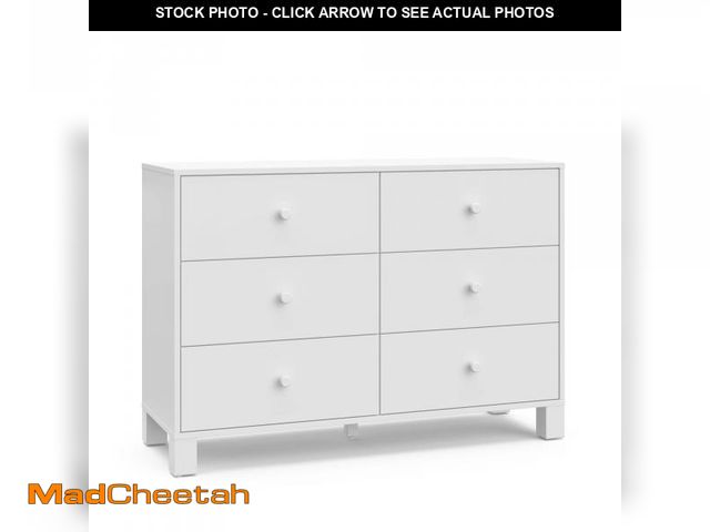 Lot 74-12401239 - California White 6-Drawer 47.72 in. Wide Dresser - UNUSED