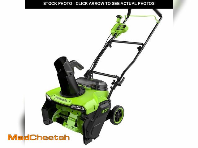 Lot 74-13118734 - Greenworks 40V 20'' Brushless Snow Blower, Battery and Chargder not Included - USED