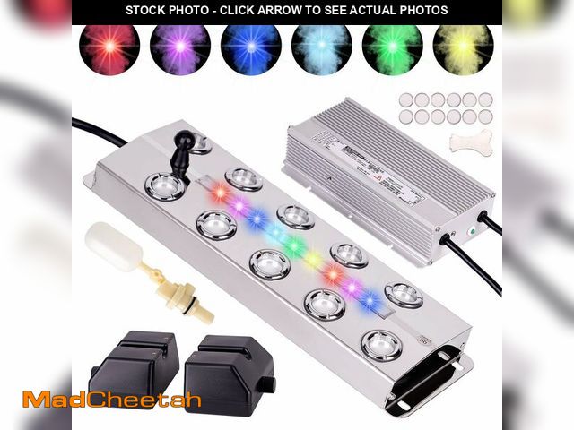Lot 74-12707883 - ZHEQOGZH Ultrasonic Fogger 10 Head Ultrasonic Mist Maker Fogger Pond Mister Fogger with Float for Ha...