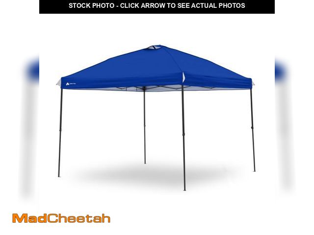 Lot 74-12423375 - Ozark Trail 10x10 Instant Pop Up Canopy Tent with Simple Push Setup â Straight Leg Pop-Up Tent for...