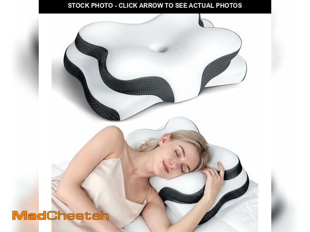 Lot 74-14212110 - Osteo Sustained Cervical Health Neck Pillow, Contour Zoned Design Ergonomic Pillow for Pain Relief, ...