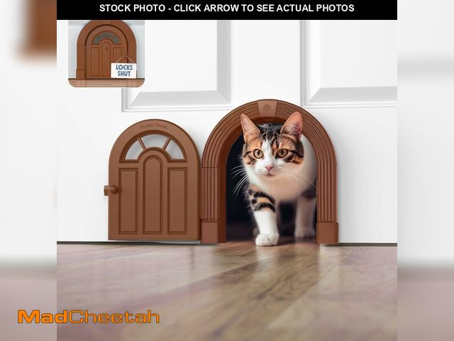 Lot 74-12439359 - Meow ManorÃÂ® Cat Door Interior Door - No-Flap, Interior Cat Door for Cats Up to 20 lbs, Easy DIY S...