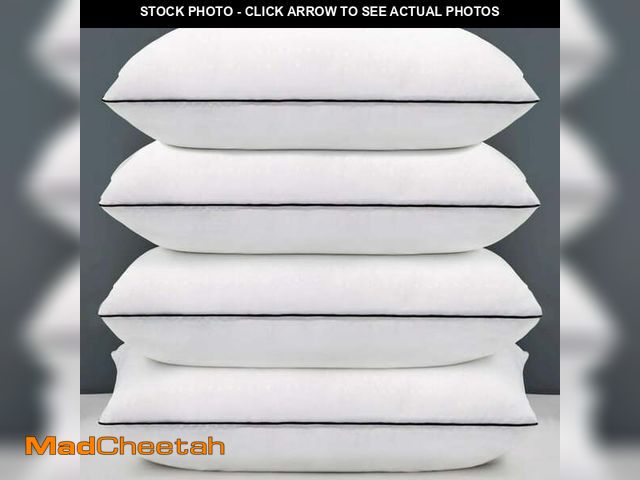 Lot 74-14586803 - KAQINU Standard Size Bed  Pillows for Adult,4 Pack Great Support Luxury Hotel Pillows for Side,Stoma...