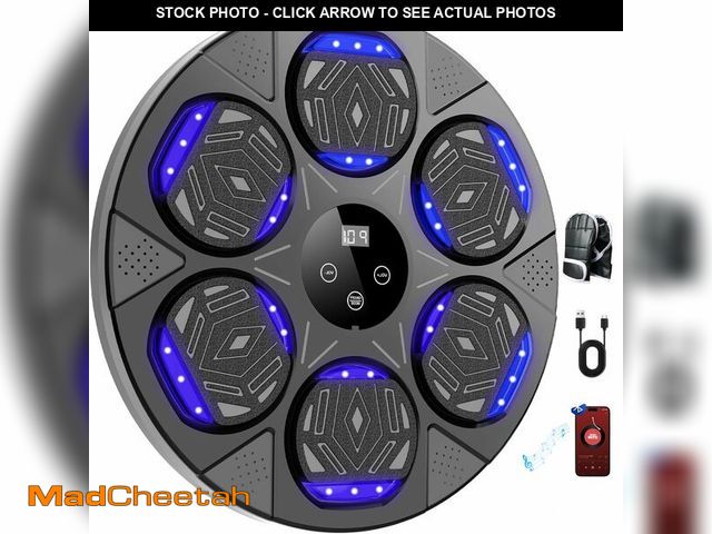Lot 74-12805683 - Kalaxy47 Music Boxing Machine for Kids &amp; Adults - Wall Mounted Bluetooth Smart Trainer with Glov...