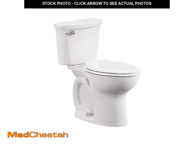 Lot 74-12909139 - American Standard Cadet 10 in. Antimicrobial 2-Piece 1.28 GPF Single Flush Chair Height Elongated Fr...
