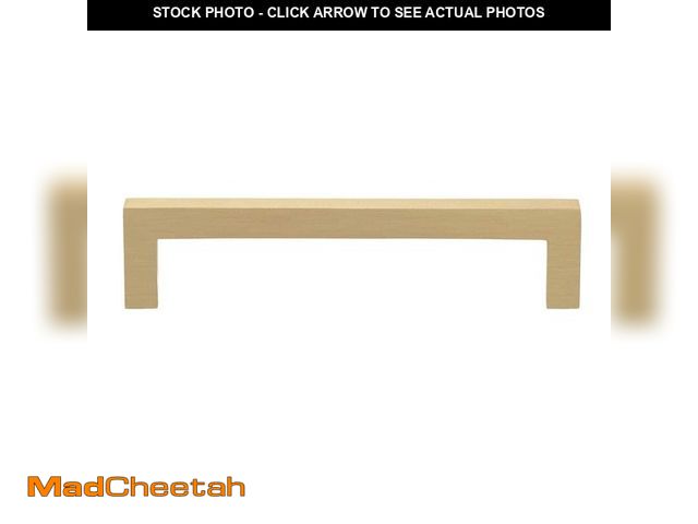 Lot 74-14605589 - GlideRite 5 in. Satin Gold Solid Slim Square Cabinet Bar Drawer Pulls (10-Pack) 21683-128-SG-10 - UN...