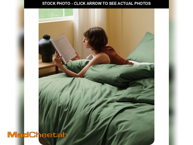 Lot 74-13622469 - Bedsure Cooling Duvet Cover Queen Size, Cotton &amp; Rayon Derived from Bamboo Blend Duvet Cover Set...