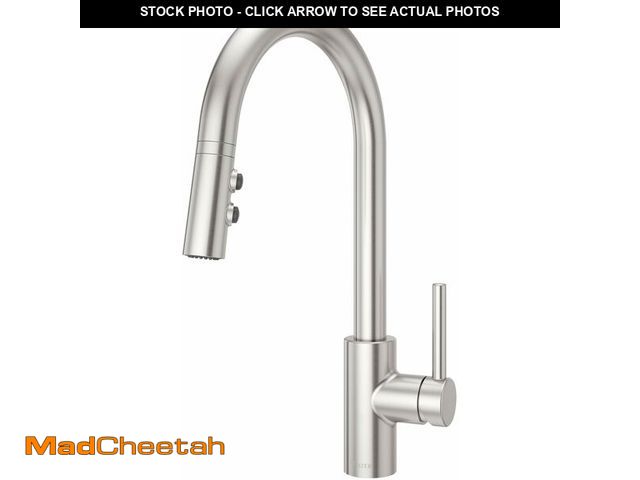 Lot 74-14203182 - Pfister Stellen Kitchen Faucet with Pull Down Sprayer Single Handle High Arc Stainless Steel Finish ...