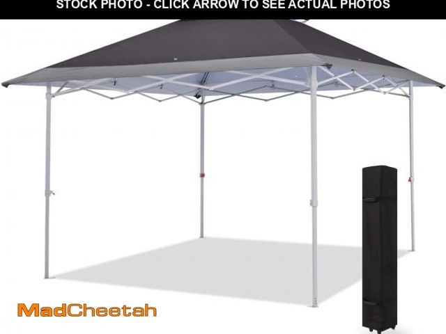 Lot 74-11989498 - MASTERCANOPY 13x13 Pop-Up Canopy Tent Instant Shelter Outdoor Canopy with Wheeled Bag (Gray) - UNUSE...