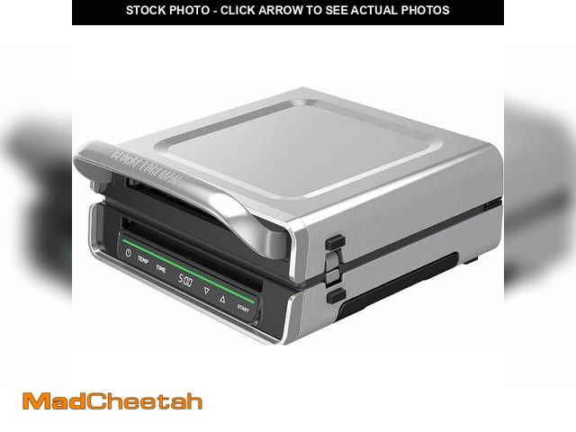 Lot 74-13583914 - George Foreman Smokeless - Digital Smart Select, Family Size (4-6 Servings), Stainless Steel, GRD609...
