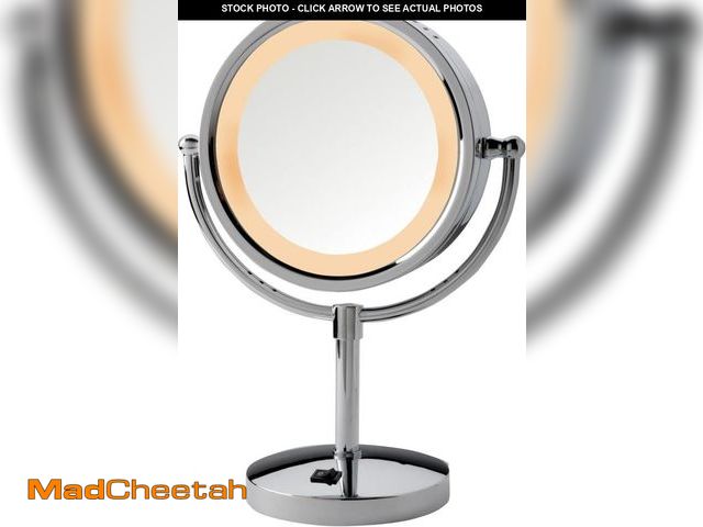 Lot 74-12327802 - JERDON LED Lighted Makeup Mirror with 5X Magnification Ã¢â¬â Tabletop Magnifying Mirror with 8.5"...