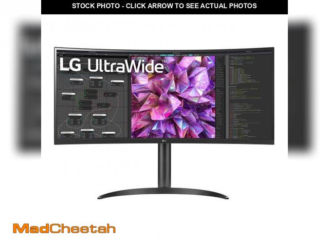 Lot 74-12191514 - LG UltraWide QHD 34-Inch Curved Computer Monitor 34WQ73A-B, IPS with HDR 10 Compatibility, Built-In-...