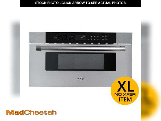 Lot 74-13269437 - Koolmore 30 in. Microwave Drawer with 1.2 cu. ft. Capacity in Stainless-Steel - UNUSED