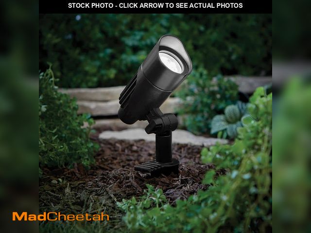 Lot 74-14326599 - Hampton Bay Low Voltage 240 Lumens Black Integrated LED Small Spotlight with White Color Changing Te...