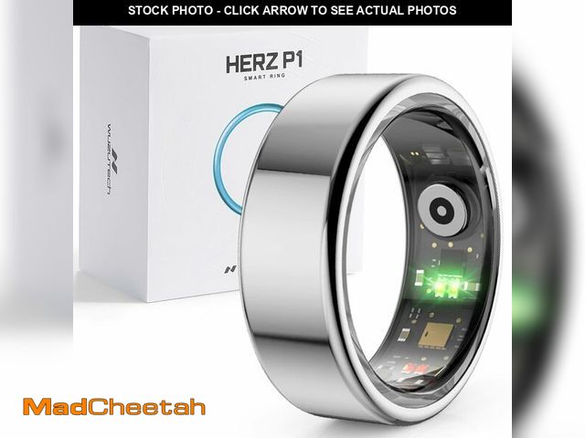 Lot 74-13625677 - Herz P1 Smart Ring for Women &amp; Men - (Size 13) 24/7 Health Metrics Fitness Ring, Tracks 20+ Biom...