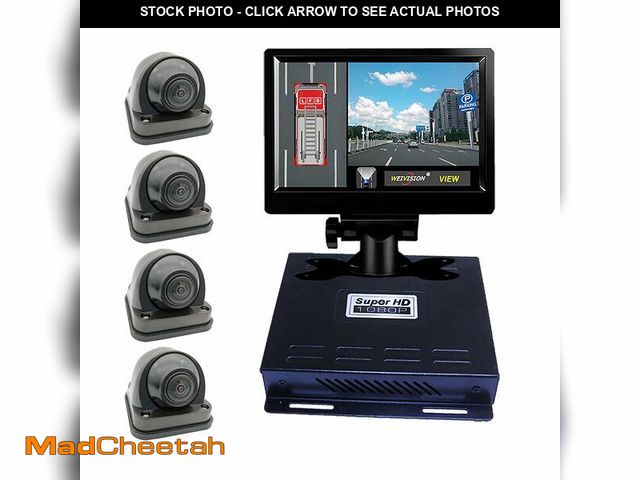 Lot 74-12657923 - Weivision 1080P FHD 360 Degree Bird View Surround Panoramic View Car Vihicle DVR Camera System Kit f...