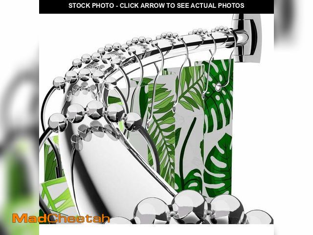 Lot 74-14071904 - Curved Shower Curtain Rod 43" to 72" Adjustable, Aluminum Rustproof Expandable Round Shower Rod for ...