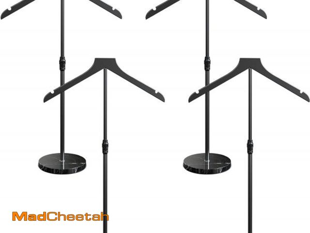 Lot 74-12330086 - OLV 4 Pack Mannequin Torso with Marble Base, 18-34 Inch Adjustable Shirt Display Stand for Vendors S...