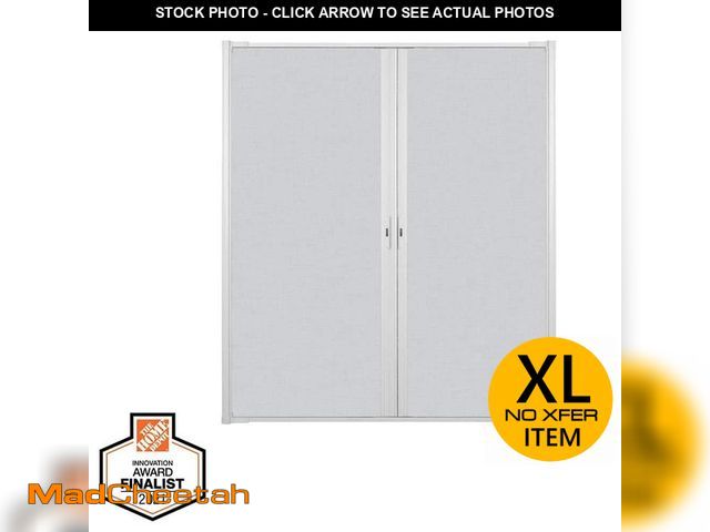 Lot 74-12869544 - Andersen 72 in. x 80 in. LuminAire White for Double Entry Door 68 in.-72 in. Universal Handed Alumin...