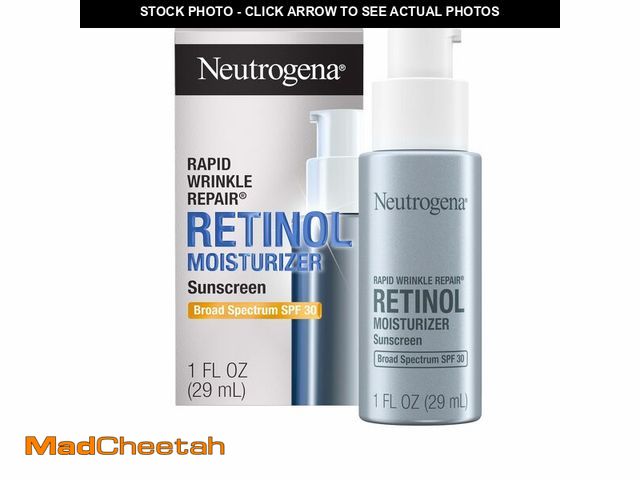 Lot 74-13572607 - Neutrogena Rapid Wrinkle Repair Retinol Face Moisturizer with SPF 30 Sunscreen, Daily Anti-Aging Fac...