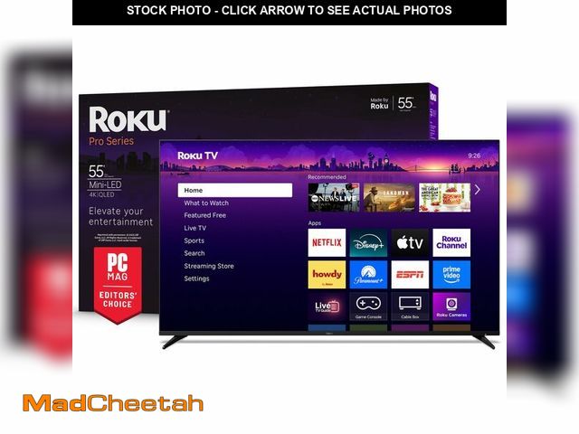 Lot 74-13637953 - Roku Smart TV Ã¢â¬â 55-Inch Pro Series, Mini-LED TV Ã¢â¬â RokuTV with Backlit Voice Remote Pro...