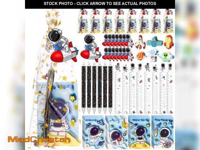 Lot 74-12120961 - Sinload 24 Sets The First Day of School Gifts Space Theme Stationery Bulk Space Party Favors Mini No...