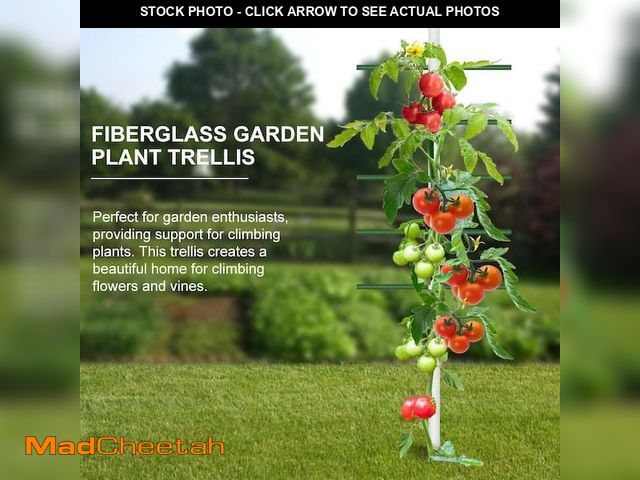 Lot 74-14285914 - Ecostake 4 ft. x 1.64 ft. FRP 3D U Tower Type Garden Vine Trellis, Heavy-Duty Plants Support Ladder,...