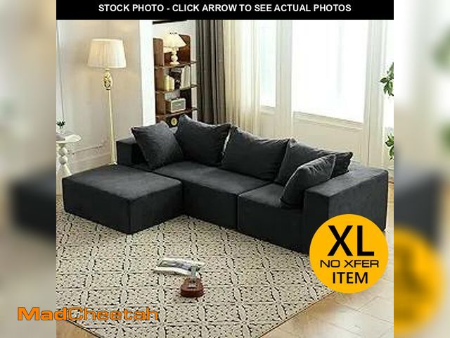 Lot 74-11967745 - Vamcheer Modular Sectional Sofa with Chaise, Modern L Shaped Cloud Couch with Deep Seat, Sectional C...