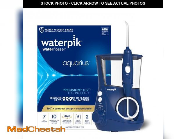 Lot 74-12315039 - Waterpik Aquarius Water Flosser For Teeth Cleaning, Gums, Braces, Dental Care, Electric Power With 1...