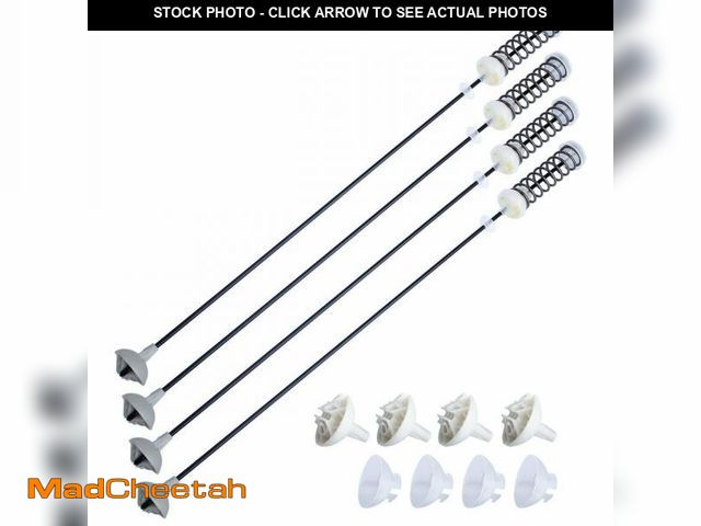 Lot 74-12420381 - W10780048 Washer Suspension Rod Kit (23.6in) for Whirlpool Kenmore Maytag Amana Washing Machine - 4 ...