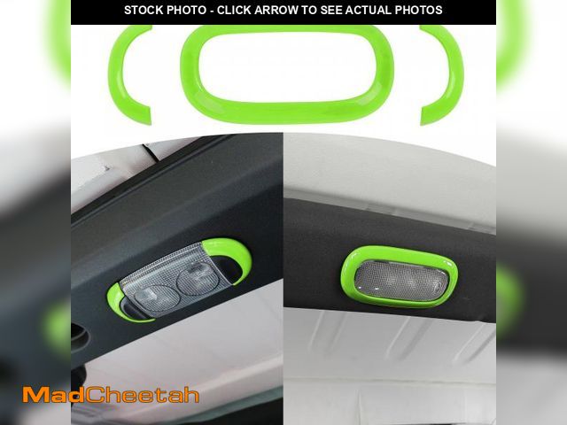 Lot 74-12437870 - JOSHELA for Jeep JK Map Dome Light Trim Cover Fit for Jeep Wrangler JK JKU 2011-2017 4DR Green Inter...