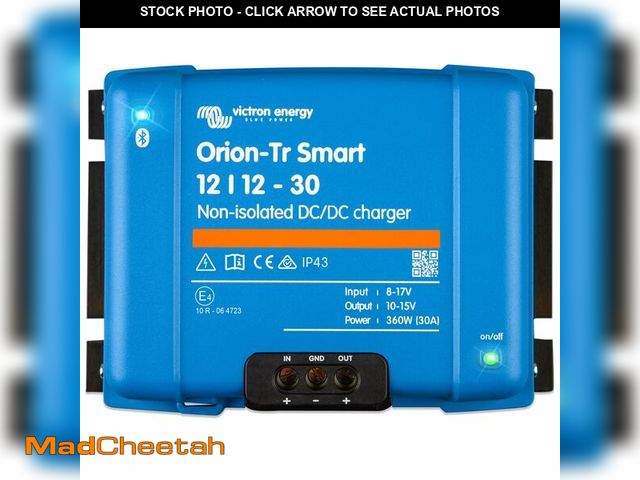 Lot 74-12443978 - Victron Energy Orion-Tr Smart DC to DC Charger (Bluetooth) - 12/12-Volt 30 amp 360-Watt - Battery Ch...
