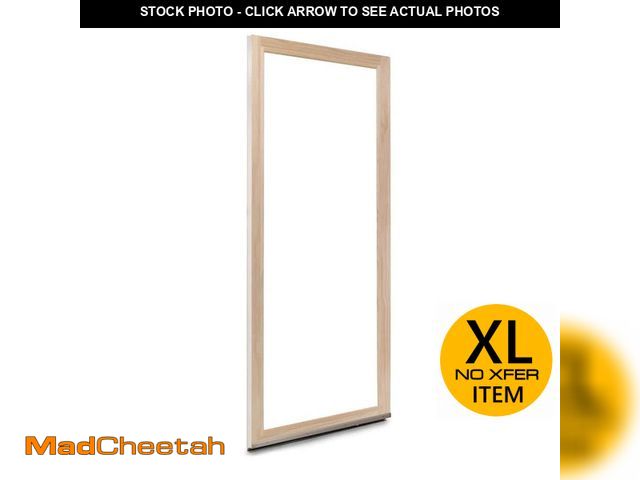 Lot 74-13690714 - Andersen 71-1/4 in. x 79-1/2 in. 200 Series Narroline White Universal Gliding Patio Door with Pine I...