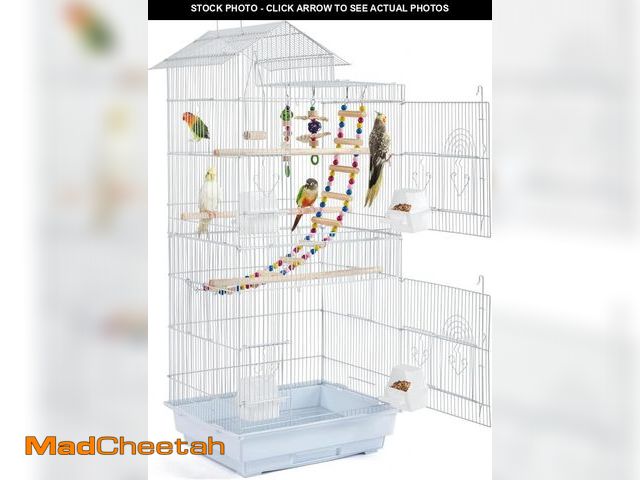 Lot 74-12399461 - Yaheetech 39-inch Roof Top Medium Parakeet Bird Cages for Cockatiels Conures Finches Budgies Canarie...
