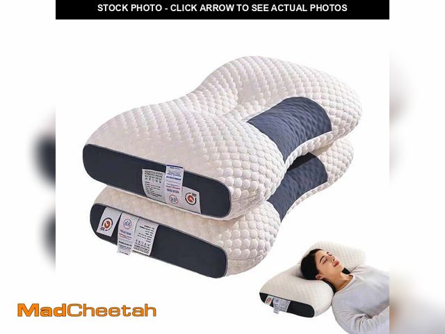 Lot 74-12549473 - 2Pack Cervical Neck Pillow, Soft and Non Collapsing Bed Pillow, Neck Support Sleep-Aid Pillow, Shoul...