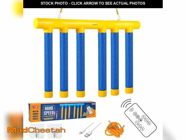 Lot 74-14264679 - ATG Reflex Drop Sticks Challenge Game with Remote Control - 3 Adjustable Speed Modes Hand-Eye Coordi...