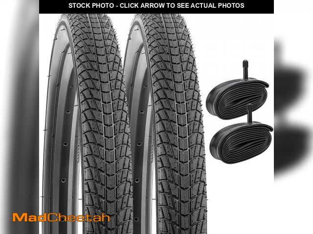Lot 74-12315662 - YUNSCM 2-PCS 16" Bike Tires 16 x 1.75/47-305 and 16" Heavy Duty Bike Tubes Schrader Valve Compatible...