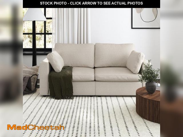 Lot 74-12427435 - Mainstays Chatham Cloud 74" 3 Seater Upholstered Sofa ... - UNUSED