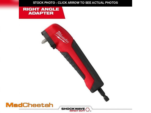 Lot 74-14468362 - Milwaukee SHOCKWAVE Impact Duty Right Angle Drill Adapter 48-32-2390 - UNUSED