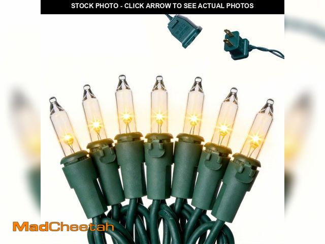 Lot 74-14151528 - PCORES Mini Clear Christmas String Lights 52ft 200LED Warm White Outdoor String Lights, Fairy Lights...