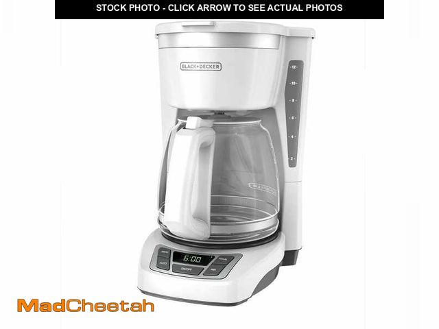 Lot 74-14182052 - BLACK+DECKER 12-Cup Digital Coffee Maker, Programmable Washable Basket Filter Sneak-A-Cup Auto Brew ...