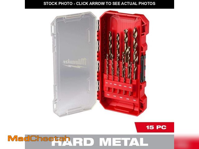 Lot 74-13691496 - *DIRTY/MISSING ONE* Cobalt Red Helix Drill Bit Set for Drill Drivers (15-Piece) *DIRTY/MISSING ONE* ...