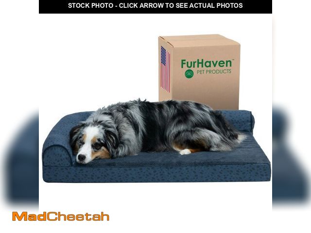Lot 74-13800653 - (MISSING COVER) Furhaven Cooling Gel Dog Bed for Large/Medium Dogs w/ Removable Bolsters &amp; Washa...