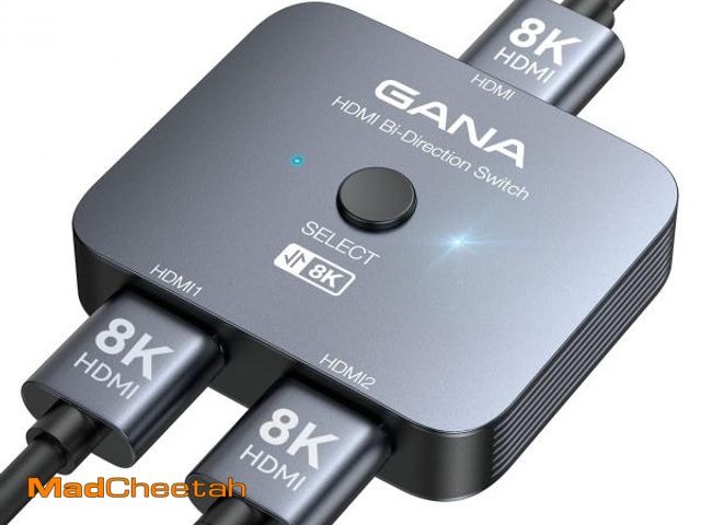 Lot 74-12216041 - GANA HDMI 2.1 Switch, 8K HDMI Switcher Splitter Bi-Directional 2 in 1 Out, 4K@120Hz,8K@60Hz, 48Gbps ...